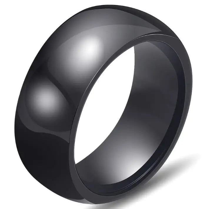 Smooth Pink/White/Black Ceramic Ring For Women Rings Simple Design Exquisite Wedding Engagement Rings