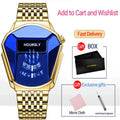 HOURSLY Men Wrist Watches 2025 For Male Clock Creative Watch Men Top Brand Luxury Stainless Steel Quartz Watch relogio masculino