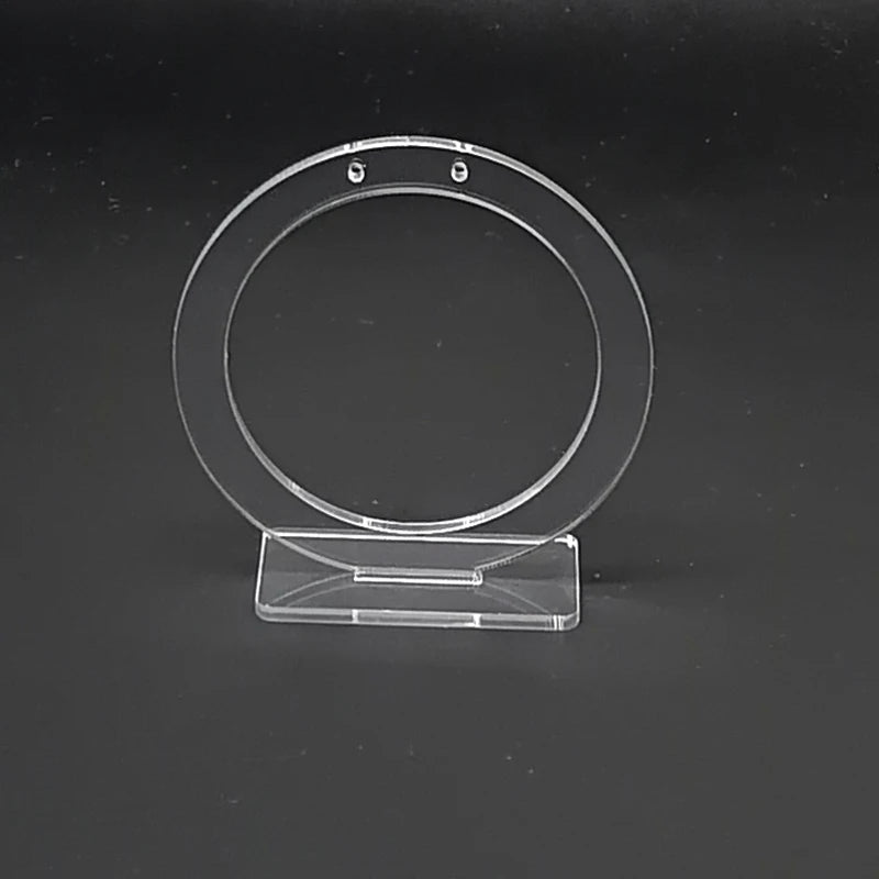 White/Clear Acrylic Round Earring Display Earring Holder Earring Stand Jewelry Display Earring Stud Organizer Crystal Show Rock