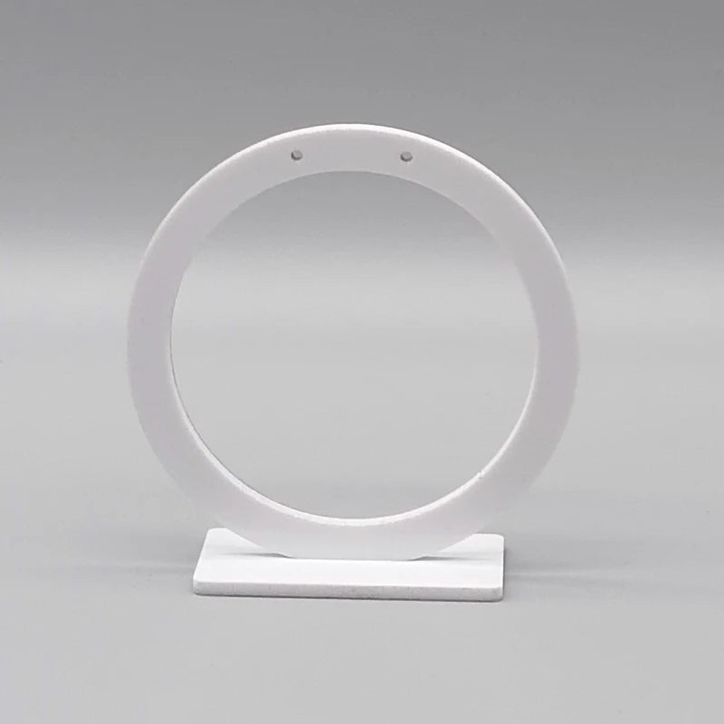 White/Clear Acrylic Round Earring Display Earring Holder Earring Stand Jewelry Display Earring Stud Organizer Crystal Show Rock