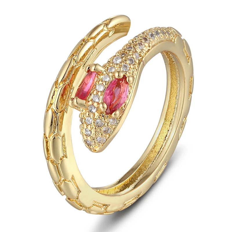 AIBEF Fashion Boho Jewelry Women Rings Exquisite Zircon Multi-layer Adjustable Ring Trendy Personality Gift