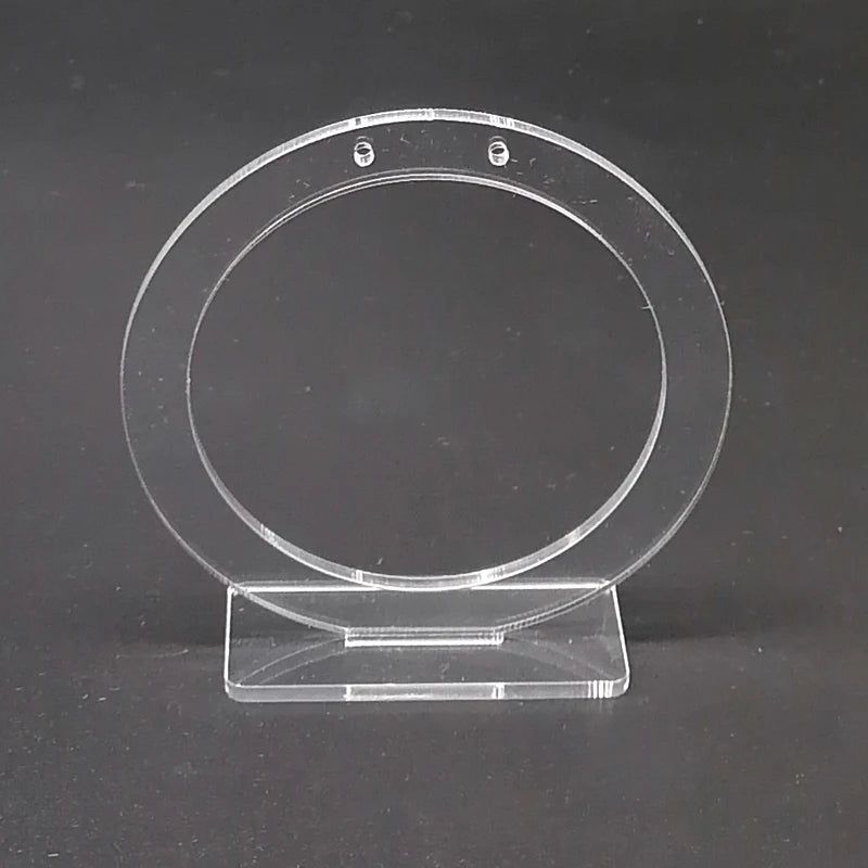 White/Clear Acrylic Round Earring Display Earring Holder Earring Stand Jewelry Display Earring Stud Organizer Crystal Show Rock