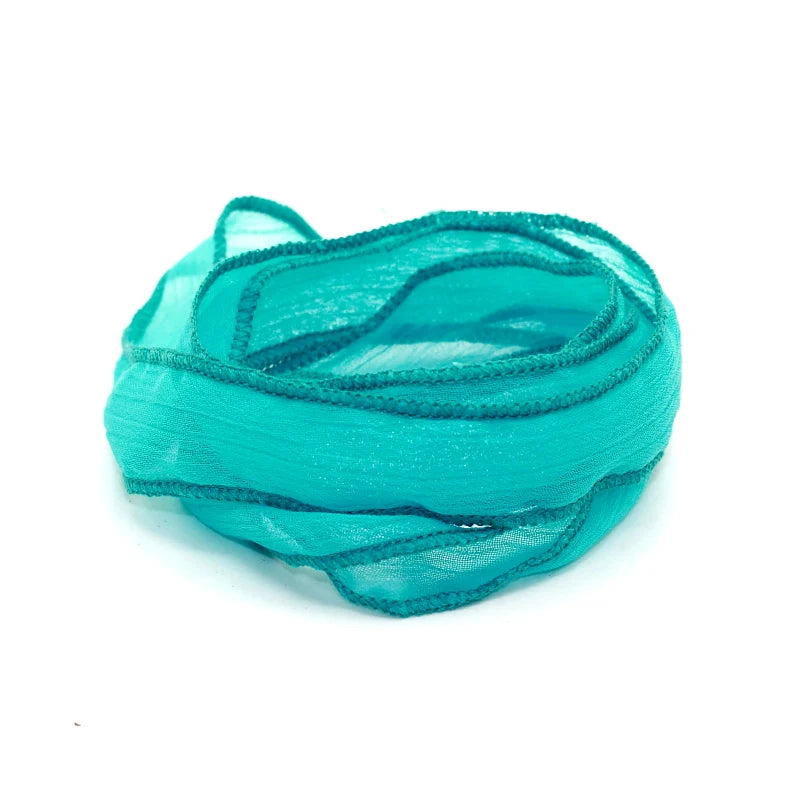 2025 New Arrival 10 Colors Sari Silk Ribbon Wrap Yoga  Fashion Women Bracelet
