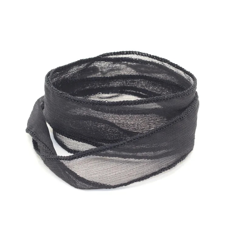 2025 New Arrival 10 Colors Sari Silk Ribbon Wrap Yoga  Fashion Women Bracelet