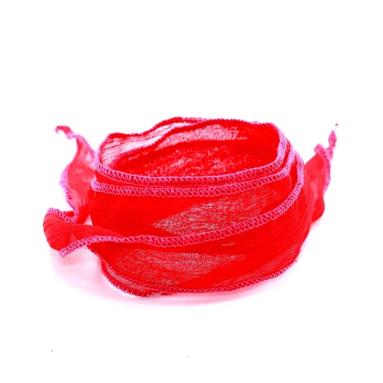 2025 New Arrival 10 Colors Sari Silk Ribbon Wrap Yoga  Fashion Women Bracelet