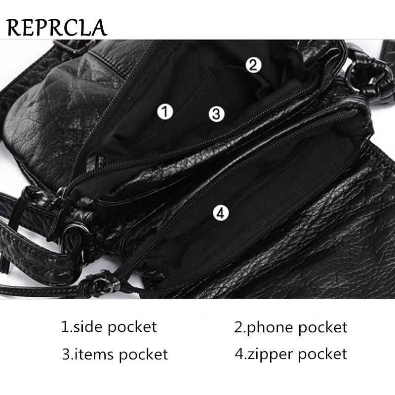 Designer Women Messenger Bags Crossbody Soft PU Leather Shoulder Bag High Quality Fashion Women Bags Handbags
