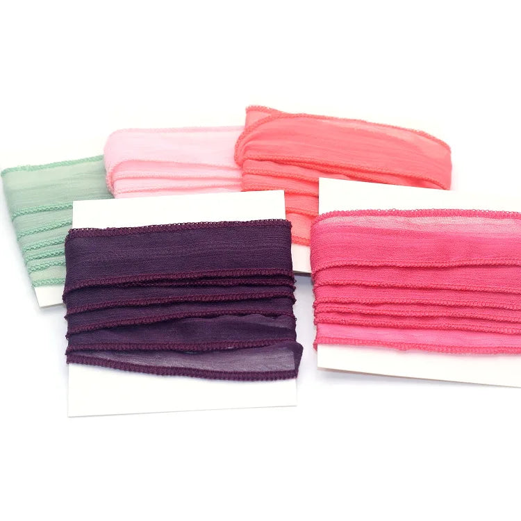 2025 New Arrival 10 Colors Sari Silk Ribbon Wrap Yoga  Fashion Women Bracelet