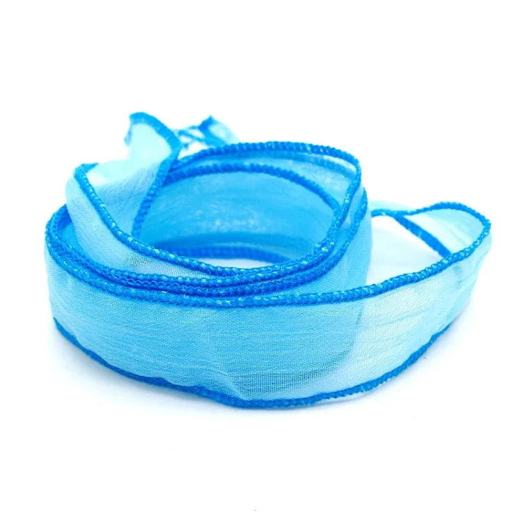 2025 New Arrival 10 Colors Sari Silk Ribbon Wrap Yoga  Fashion Women Bracelet