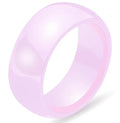 Smooth Pink/White/Black Ceramic Ring For Women Rings Simple Design Exquisite Wedding Engagement Rings