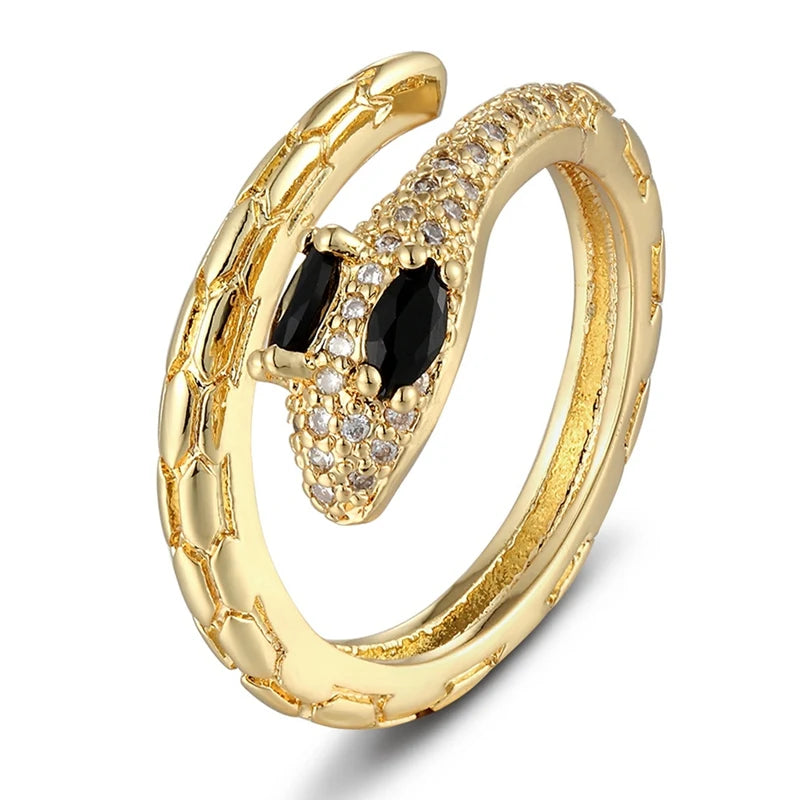 AIBEF Fashion Boho Jewelry Women Rings Exquisite Zircon Multi-layer Adjustable Ring Trendy Personality Gift