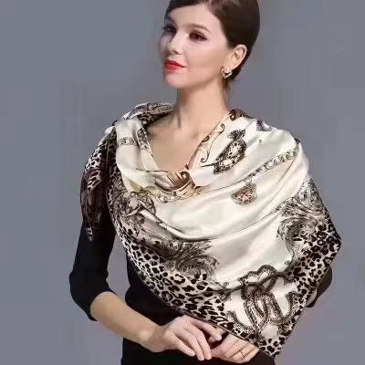 New Red Blue Silk Scarf Bufandas Women Scarfs National Style Satin Square Scarves Ladies Brand Head Scarf Hijab Fashion shawl