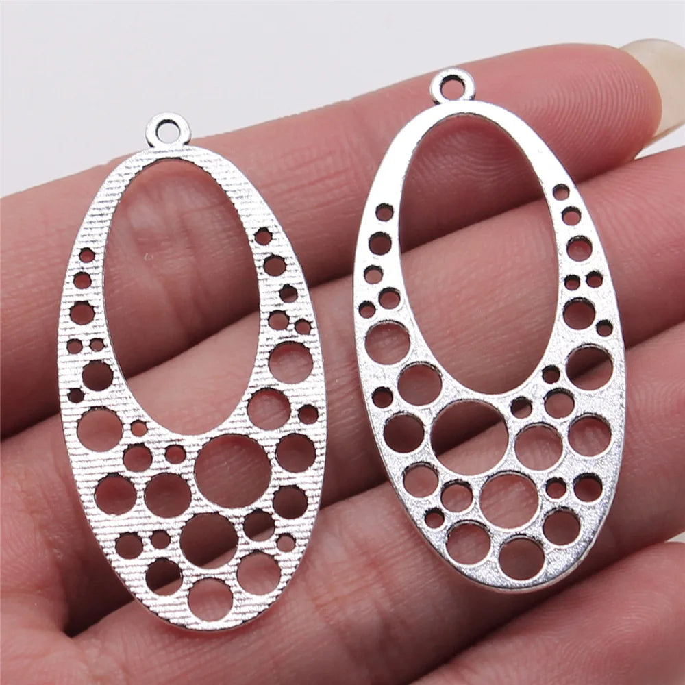 10pcs Vintage Water Droplets Charms For Earring Making DIY Earring Making Findings Accessories Earring Parts