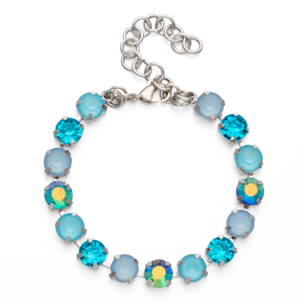 Colorful Charm Crystal Women Bracelet Gold and Silver Chain Bohemian Jewelry Free Shipping
