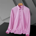 S-8XL New Bamboo Fiber Men Shirt Long Sleeve No Iron Anti-Wrinkle Casual Business Men Shirt Long Sleeve Slim Fit Camisa Social