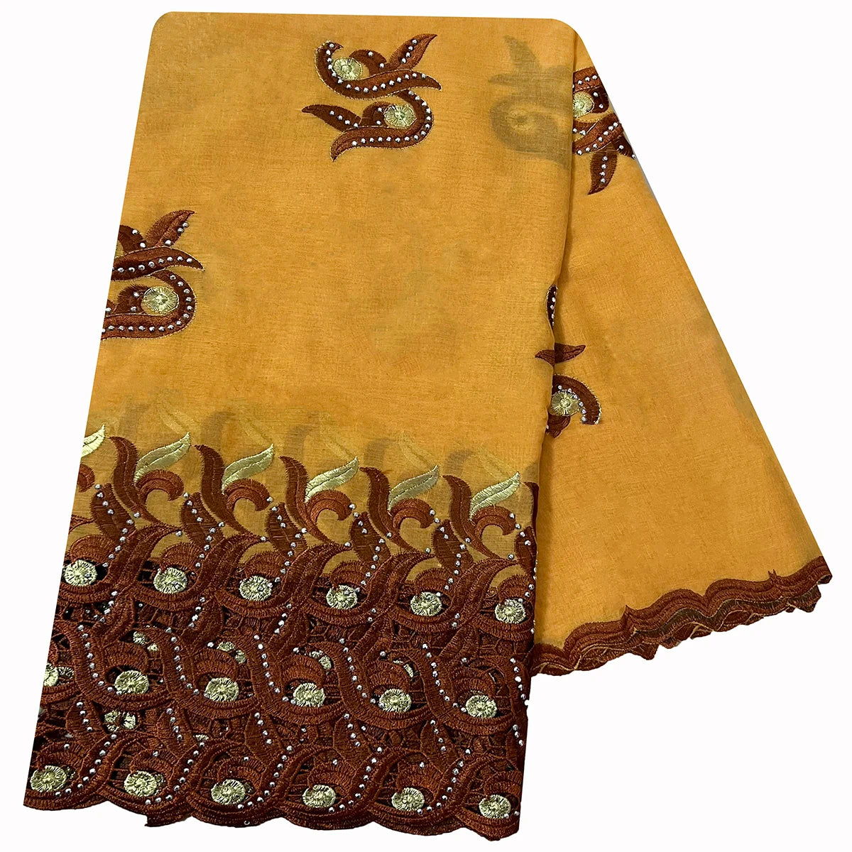Hot Sale African Women Scarfs Cotton Circle Design Big Embrodiery 100% Cotton With Grenadine  Big Scarf for Shawls Pashmina