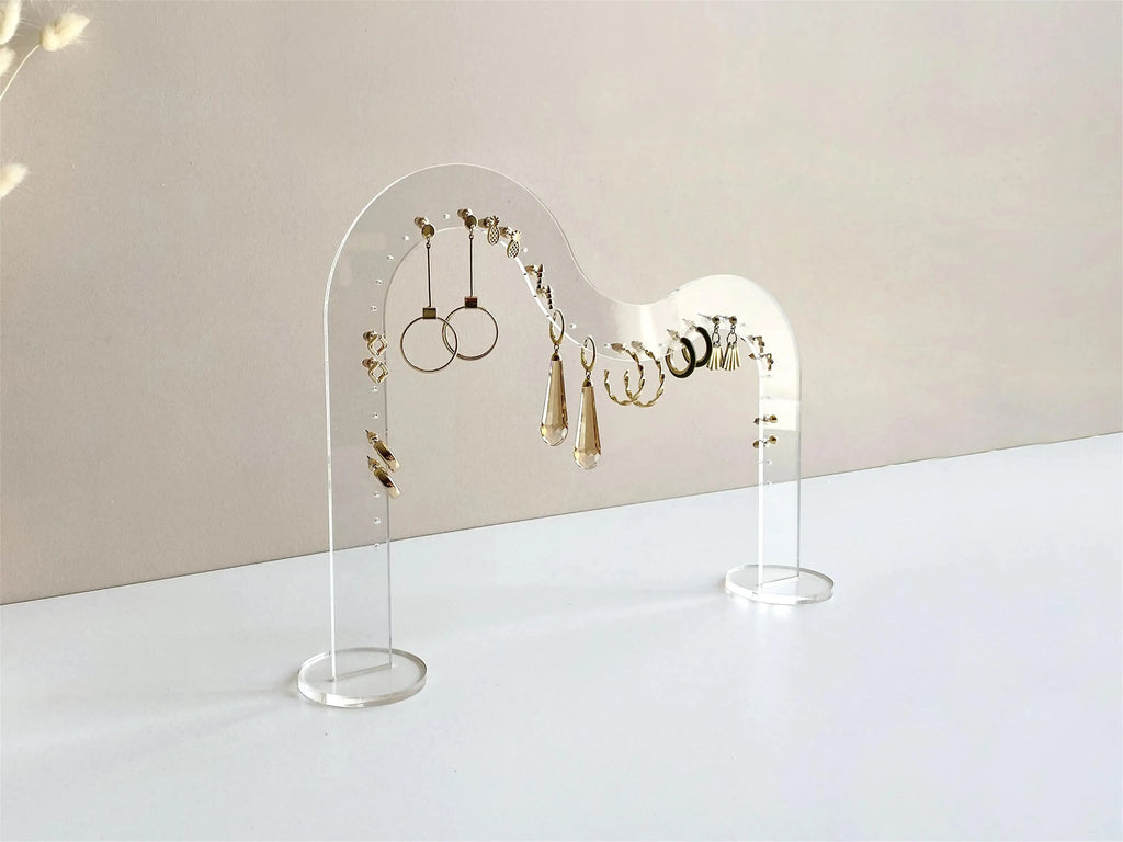 Acrylic Earring Holder | Earring Display Stand | Earring Organizer | Clear Acrylic Jewelry Stand | Earring Stand for Photography