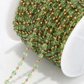 1M Stainless Steel  Gold Beaded Chains for DIY Women Bracelet Necklace waterproof