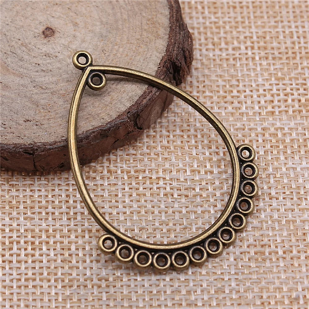 10pcs Earring Connector Dreamcatcher Antique Bronze Color Earring Connector Charms Jewelry Accessories For Earring Making