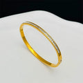 Stainless Steel Rhinestone Bangle Women Bracelet Jewelry Sisters Birthday Gift