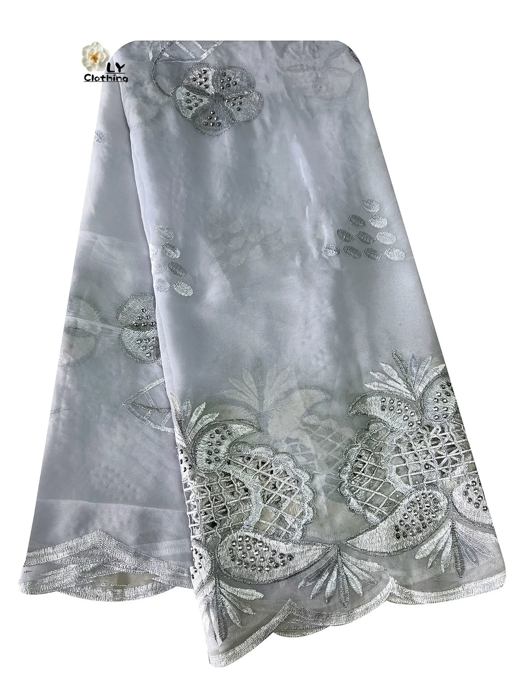 2023 New Fashion African Women Scarfs Muslim Women Diamond Embroidery Chiffon Scarf Islam Soft Scarf