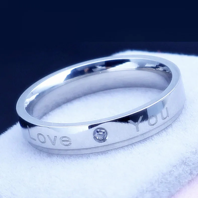 4mm Simple Smooth Women Rings Black Stainless Steel Men Rings Birthday Gifts Rings for men