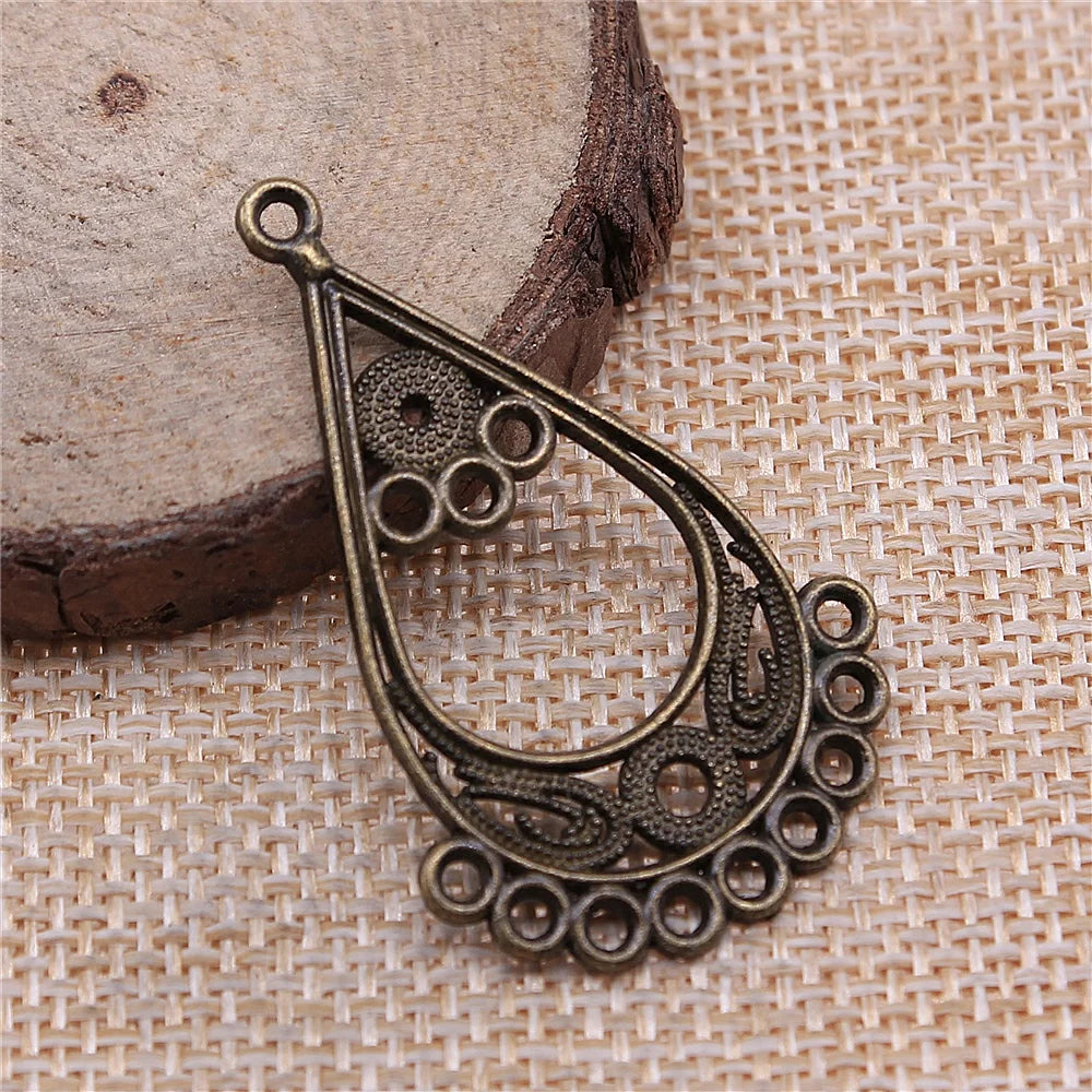 10pcs Earring Connector Dreamcatcher Antique Bronze Color Earring Connector Charms Jewelry Accessories For Earring Making