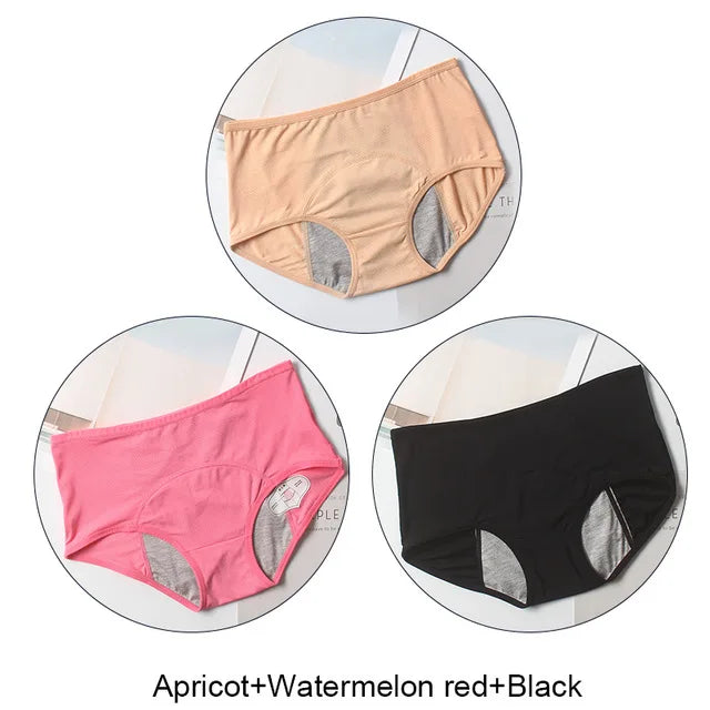 3pcs Leak Proof Menstrual Panties Physiological Pants Women Underwear Period Comfortable Waterproof Briefs Dropshipping