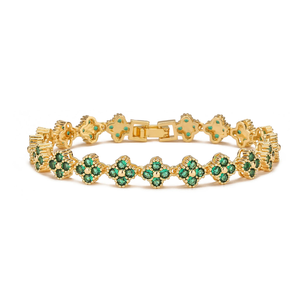 HECHENG,High Quality Brass Luxury Flower Jewelry Set for Women ,Necklace Bracelet Jewelry Gift