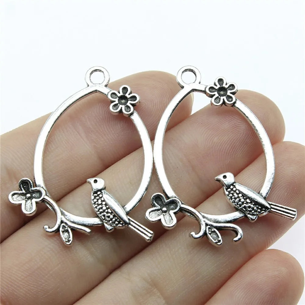 10pcs Vintage Water Droplets Charms For Earring Making DIY Earring Making Findings Accessories Earring Parts