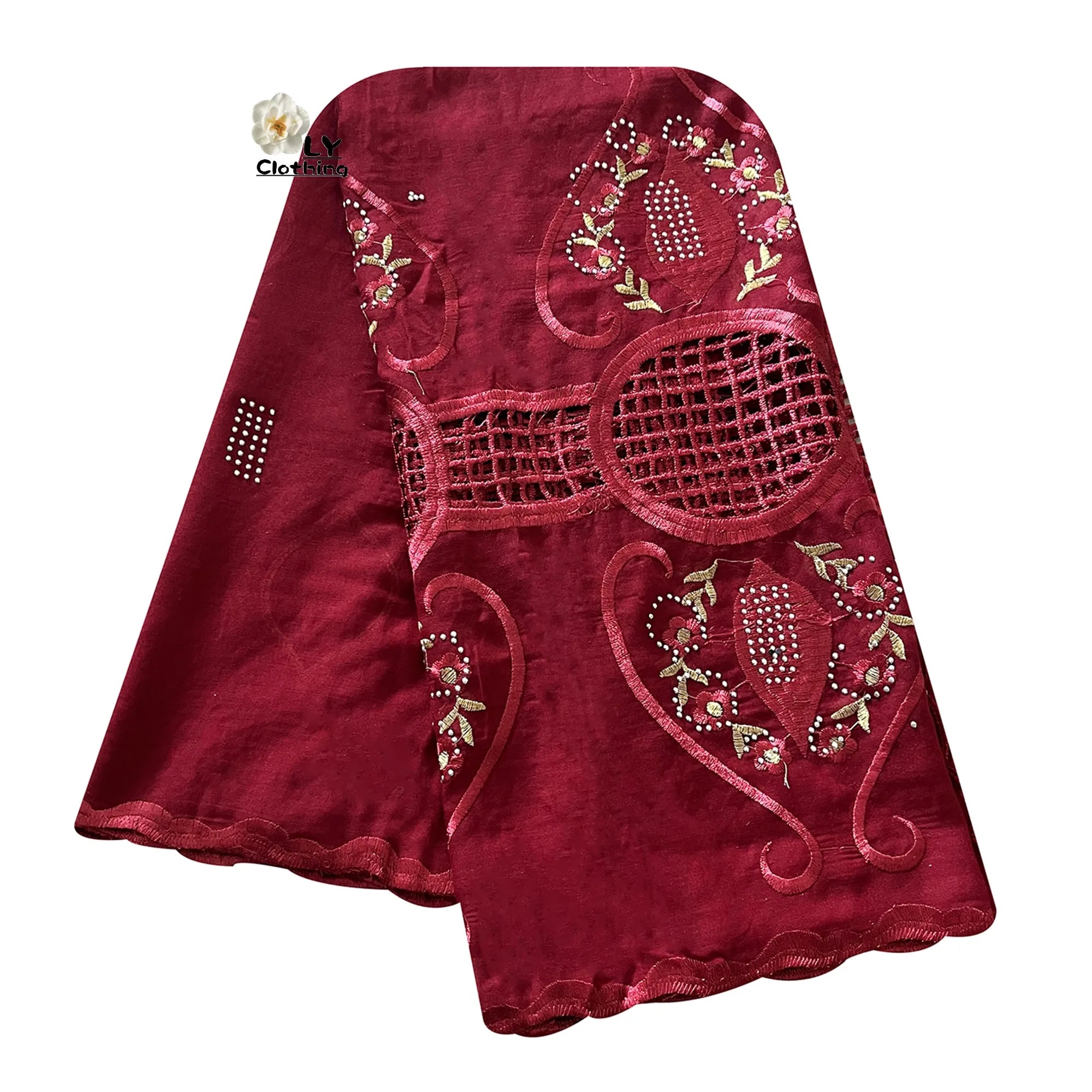 2023 New Fashion African Women Scarfs Muslim Women Diamond Embroidery Chiffon Scarf Islam Soft Scarf