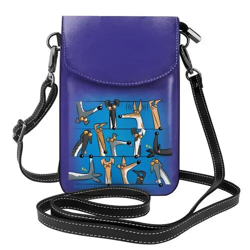 Greyhound Shoulder Bag Greyhound Leather Bag Crossbody Pattern Women Bags Slim Student Women Purse