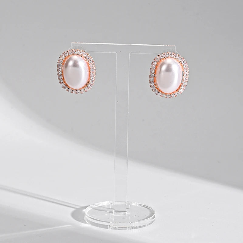 6pcs Clear Acrylic T Shape Earring Display Earring Holder Earring Stand Jewelry Organizer Earring Jewellery Show Crystal Rock