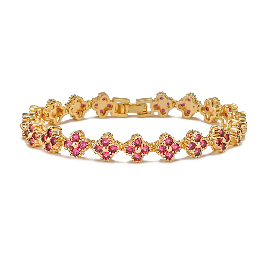 HECHENG,High Quality Brass Luxury Flower Jewelry Set for Women ,Necklace Bracelet Jewelry Gift
