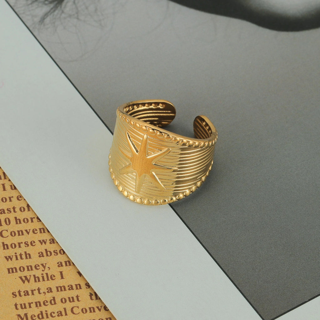 Stainless Steel Women Rings Geometric  Adjustable Open Finger Ring Fashion Party Jewelry Gifts Wholesale