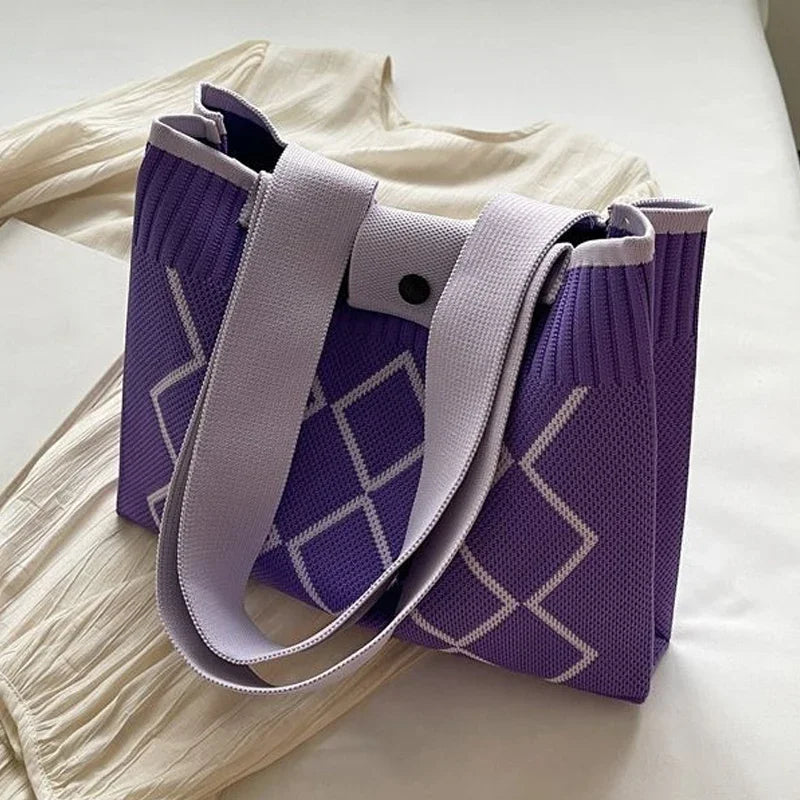 New Fashion Shoulder Bag Large Capacity Women Bags Handheld Versatile Single Shoulder Tote Bags