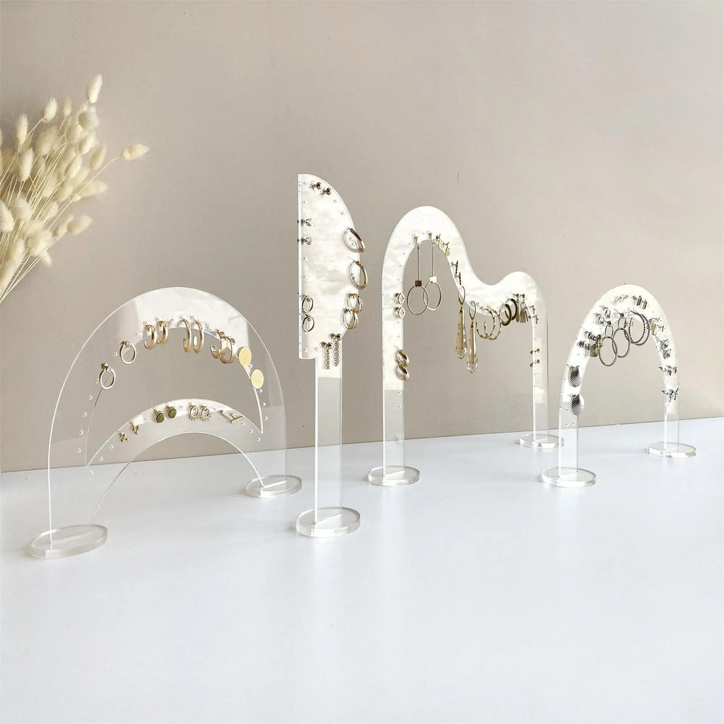 Acrylic Earring Holder | Earring Display Stand | Earring Organizer | Clear Acrylic Jewelry Stand | Earring Stand for Photography