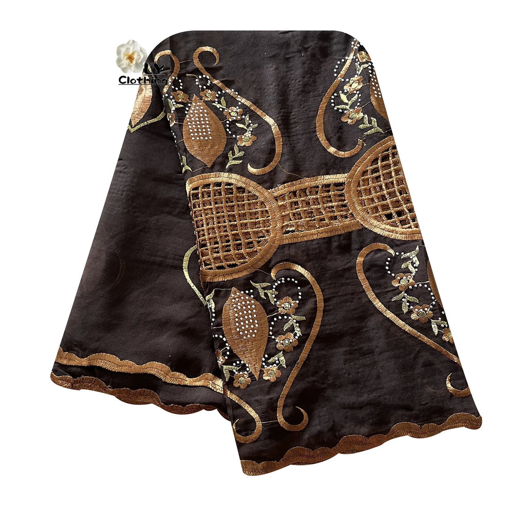 2023 New Fashion African Women Scarfs Muslim Women Diamond Embroidery Chiffon Scarf Islam Soft Scarf