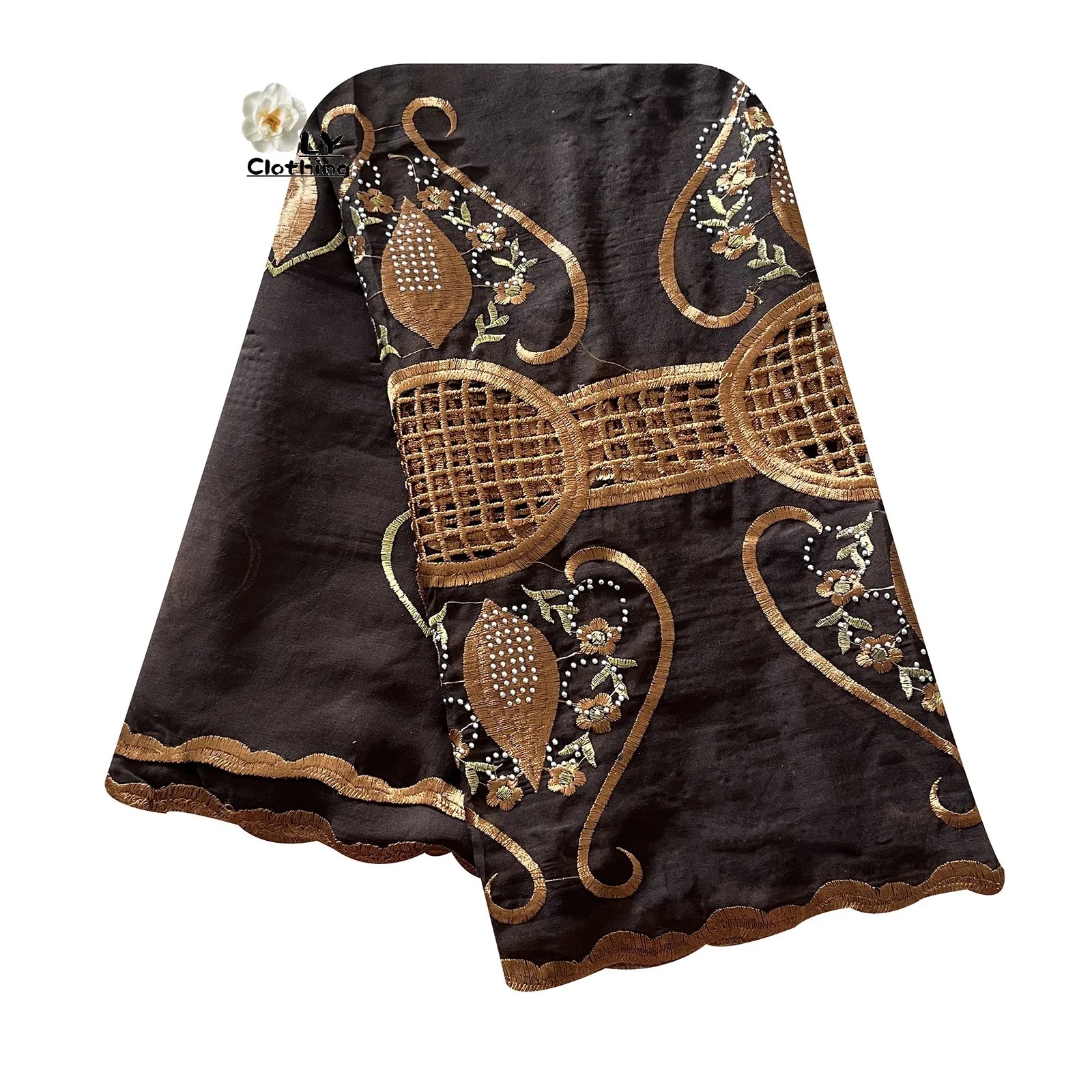 2023 New Fashion African Women Scarfs Muslim Women Diamond Embroidery Chiffon Scarf Islam Soft Scarf