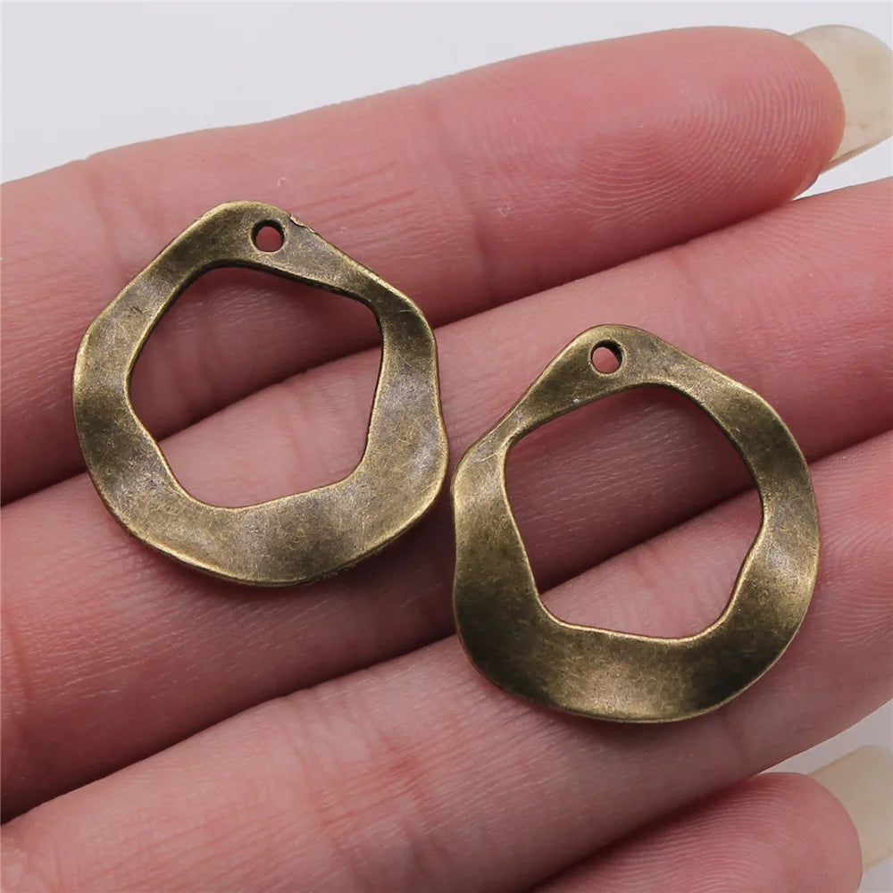10pcs Vintage Water Droplets Charms For Earring Making DIY Earring Making Findings Accessories Earring Parts
