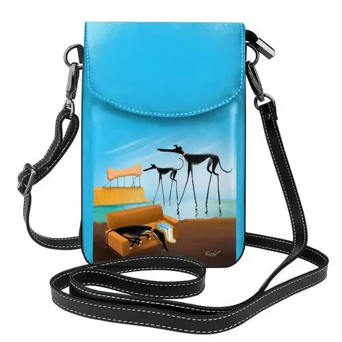Greyhound Shoulder Bag Greyhound Leather Bag Crossbody Pattern Women Bags Slim Student Women Purse