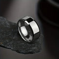Stainless Steel Ring Classic Black Golden Silvery Glossy Men Rings