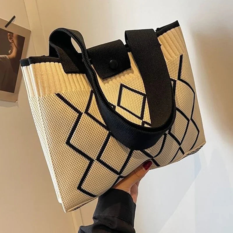 New Fashion Shoulder Bag Large Capacity Women Bags Handheld Versatile Single Shoulder Tote Bags