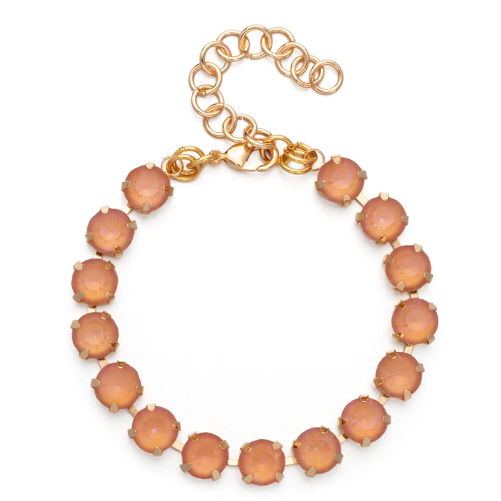 Colorful Charm Crystal Women Bracelet Gold and Silver Chain Bohemian Jewelry Free Shipping