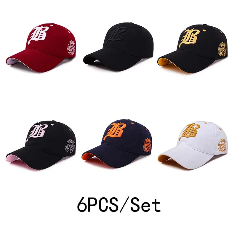 Men Women's Baseball Cap Summer Cotton Hat Embroidery Snapback Hip-Hop Cap Adult Sport Sun Hat Casual Gorra Hombre Visor Dad Hat