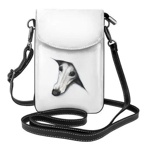 Greyhound Shoulder Bag Greyhound Leather Bag Crossbody Pattern Women Bags Slim Student Women Purse