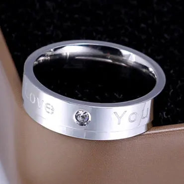 4mm Simple Smooth Women Rings Black Stainless Steel Men Rings Birthday Gifts Rings for men
