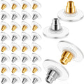 200Pcs Earring Backs for Droopy Ears Earring Backs Replacements Earring Backs for Heavy Earring Bullet Clutch Diy Accessories