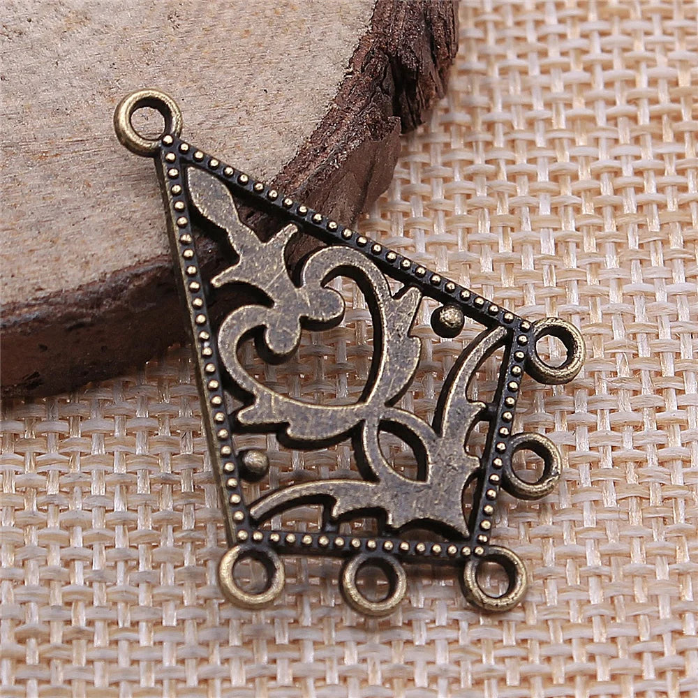 10pcs Earring Connector Dreamcatcher Antique Bronze Color Earring Connector Charms Jewelry Accessories For Earring Making