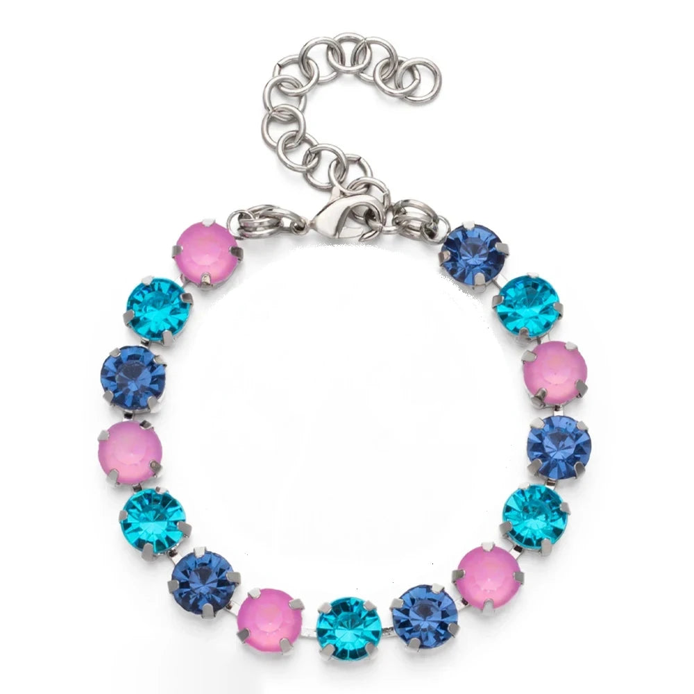 Colorful Charm Crystal Women Bracelet Gold and Silver Chain Bohemian Jewelry Free Shipping