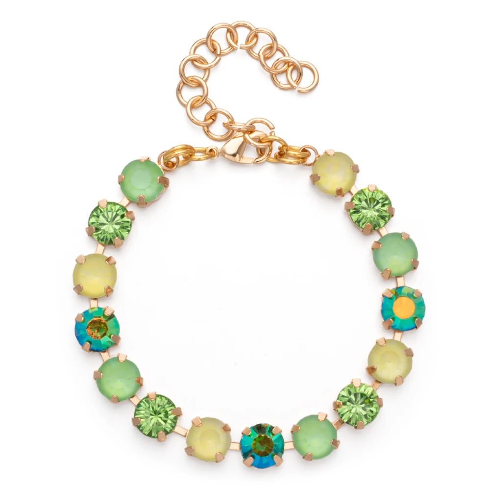 Colorful Charm Crystal Women Bracelet Gold and Silver Chain Bohemian Jewelry Free Shipping